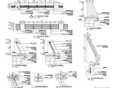 滨水步道栏杆 施工图
