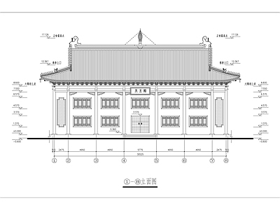 洗心禅寺天王殿 施工图