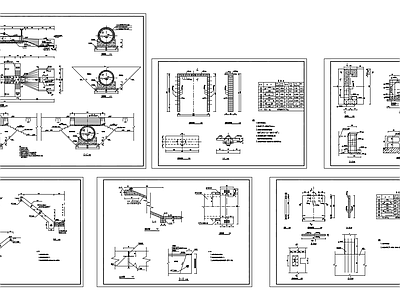 穿堤涵管结构 施工图