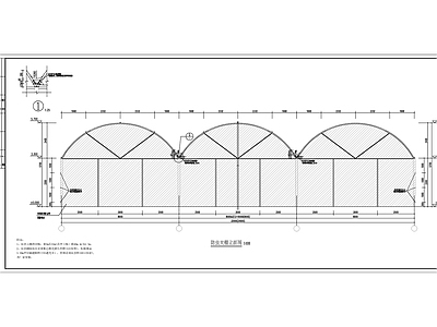 门式钢架轻型房屋钢结构大棚 施工图