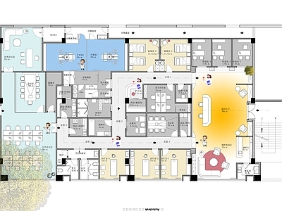 整形医院室内平面图