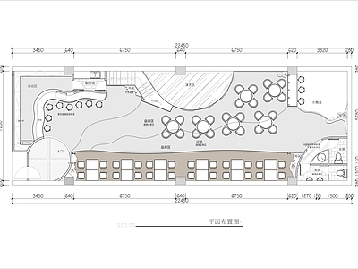 150㎡小酒吧平面