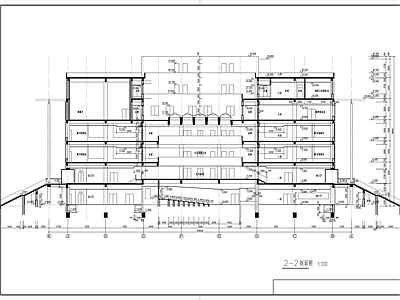 七层师范学院图书馆建筑 施工图