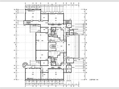 四层图书馆建筑 施工图