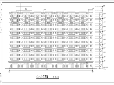 某大学12层学生宿舍楼建筑 效果图