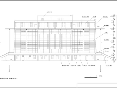 某师范学院图书馆建筑 施工图