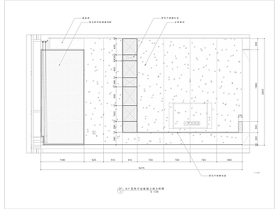 电视背景墙造型节点 施工图