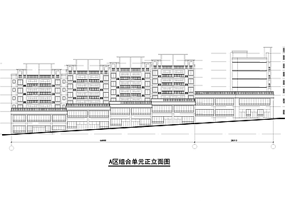 复盛镇新民居多层住宅楼建筑 施工图