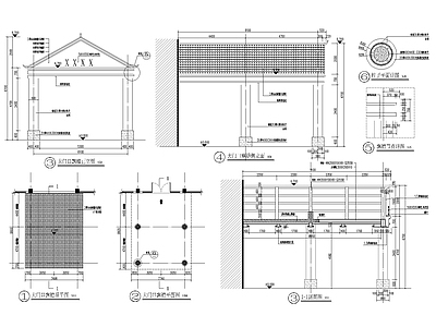 门口飘檐详图 施工图 建筑通用节点