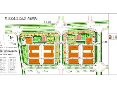 工业区详细规划总平图 区域规划