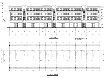 欧式西比利亚皮货行古建筑 施工图