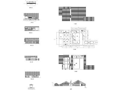 中式古建筑商铺民居建筑 施工图