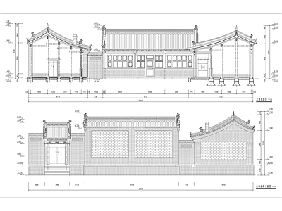 北方古建四合院建筑 施工图