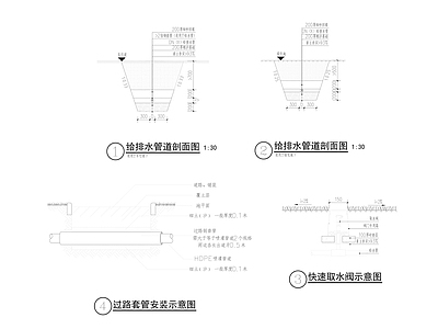 给排水节点 施工图