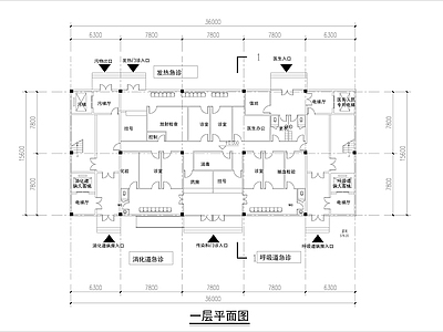 感染门诊楼室内 施工图