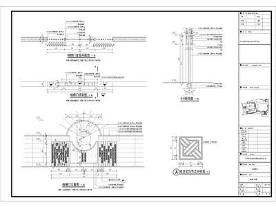 格栅门详图 施工图 通用节点
