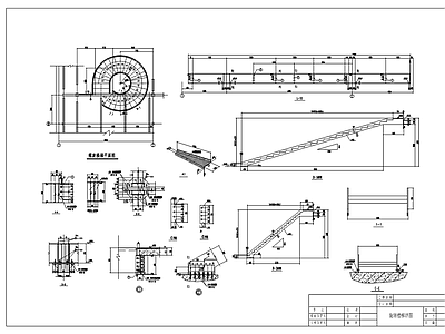 螺旋钢梯节点 施工图