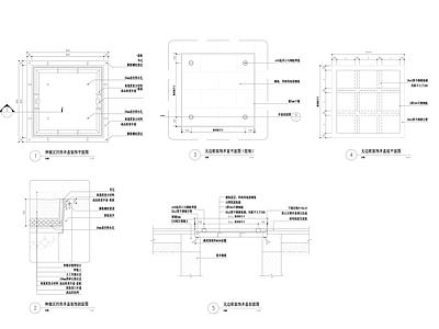 装饰井盖节点 施工图