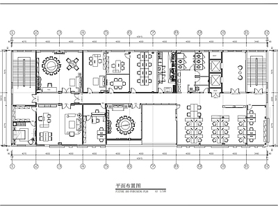 700m²办公空间室内施工图