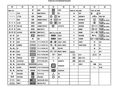 绘图常用灯具图例图库