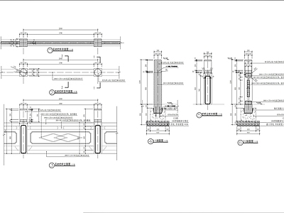 整石栏杆节点 施工图