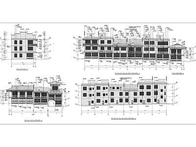 洪安边城九龙片区房屋修缮加固工程建筑 施工图