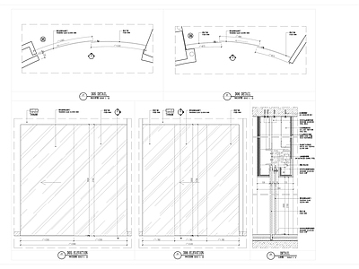 玻璃移门 施工图 通用节点