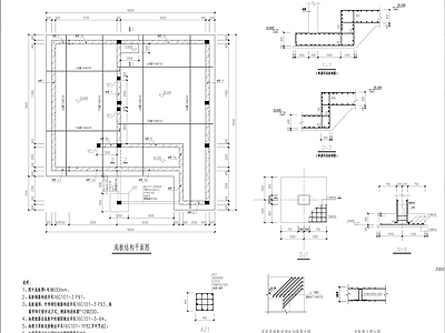 应急排水泵房站详图 施工图 建筑给排水