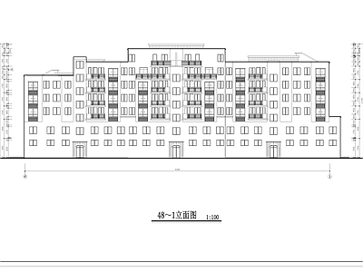 多层底商民居住宅楼建筑 施工图