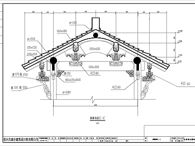 山门殿建筑详图 施工图