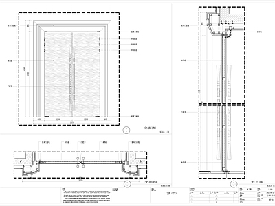 暗门超重门节点详图 施工图 通用节点