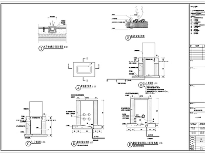 庭院景观水电给排水 施工图 园林景观给排水