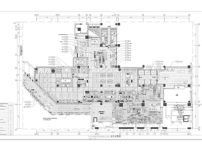 现代酒店全日制餐厅施工图