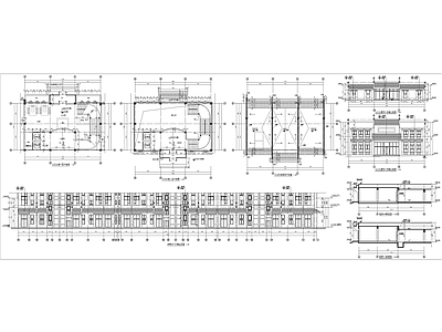 中式风格富恒山小区建筑 施工图