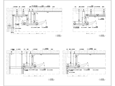 天花吊顶节点 施工图