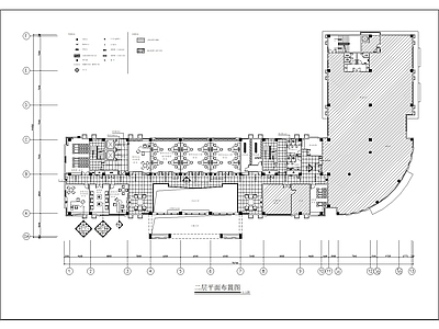 现代办公司税务大厅室内 施工图