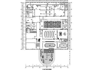 现代办公室设计室内 施工图