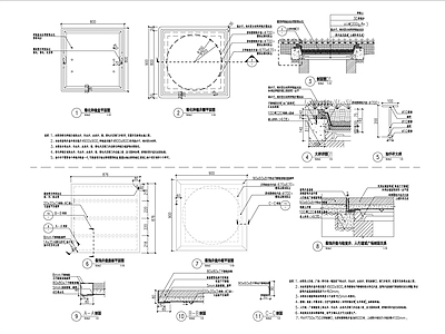 井盖节点详图 施工图