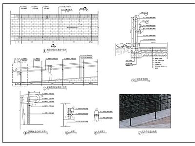 小区单元入口无障碍坡道坡道 施工图