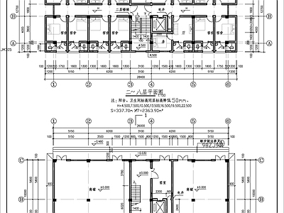 某框架宿舍楼建筑 施工图