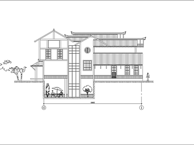 日式别墅建筑 施工图