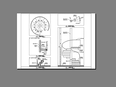 旋转楼梯 施工图