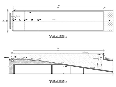 车库入口详图 施工图 建筑通用节点