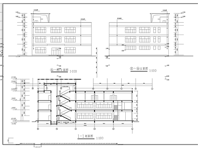 学校食堂建筑 施工图