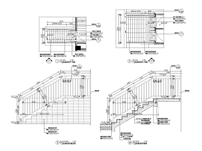 台阶栏杆详图 施工图
