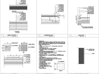 景观地面构造做法节点详图