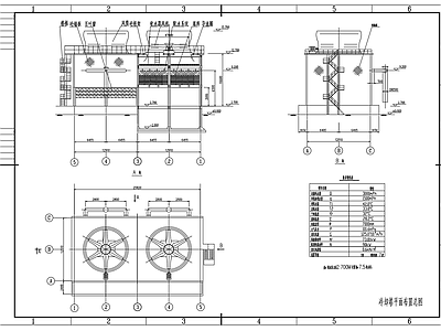 浊循环水系统冷却塔节点 施工图