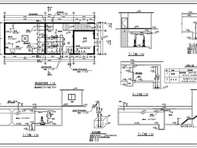 消防水泵房节点 施工图