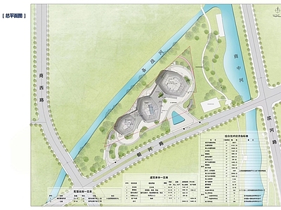 文化活动中心总平规划 施工图 景观