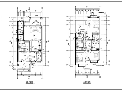 长条形三层简欧自建房建施图